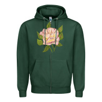 Sports Green Life Of The Party Rose Zipper Hoodie - LillyAllenDesigns