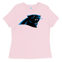 Bubblegum Pink thesportcarolinapantherslogo Ladies Tee - FloraArt