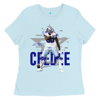 Baby Blue ceedee lamb Ladies Tee - FloraArt
