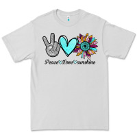 Dove Grey Peace Love Sunshine Premium Tee - Bettercallsaul