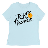 Baby Blue tour de france cycling Ladies Tee - ArtMosaic