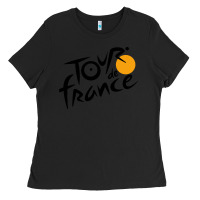 Black tour de france cycling Ladies Tee - ArtMosaic