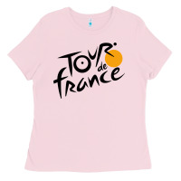 Bubblegum Pink tour de france cycling Ladies Tee - ArtMosaic