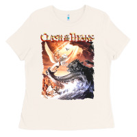 Bone Clash of the Titans (Transparent) Ladies Tee - ArtMosaic