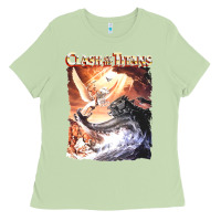 Matcha Clash of the Titans (Transparent) Ladies Tee - ArtMosaic