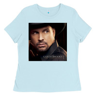 Baby Blue Garth Brooks The ultimate hits Ladies Tee - ArtMosaic