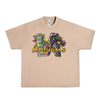 Burro louisiana leopard mardi gras 12 inches 300 dpi Urban Heavy Tee - CowGirlArtShop