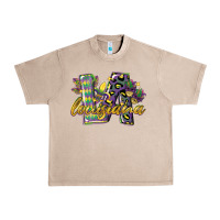 Louisiana Leopard Mardi Gras 12 Inches 300 Dpi Urban Heavy Tee | Teevron