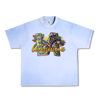 Grape Ice louisiana leopard mardi gras 12 inches 300 dpi Urban Heavy Tee - CowGirlArtShop