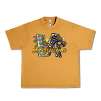 Peanut Butter louisiana leopard mardi gras 12 inches 300 dpi Urban Heavy Tee - CowGirlArtShop