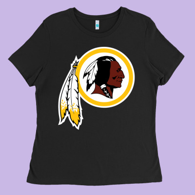 The Indian Red Skins Clasic Ladies Tee Designed By Artmosaic