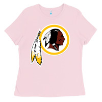 Bubblegum Pink the indian red skins clasic Ladies Tee - ArtMosaic