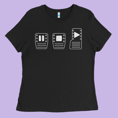 Save Manual Pedal Diagram Stick Shift Car Lover T Shirt Ladies Tee Designed By Artmosaic