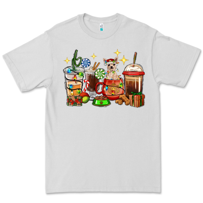 Christmas Coffee Cups With Chihuahua Premium Tee by RanaPortraitStore | Teevron