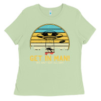 Matcha UFO Vintage Retro Alien Outerspace Spaceship Ladies Tee - Bettercallsaul