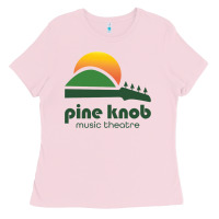 Bubblegum Pink pine knob music theatre Ladies Tee - ArtMosaic