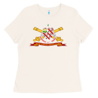 Bone 8th field artillery w br   ribbon 8th field artillery w br ribbon Ladies Tee - ArtMosaic