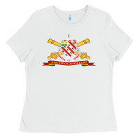 White 8th field artillery w br   ribbon 8th field artillery w br ribbon Ladies Tee - ArtMosaic