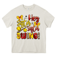 Cream hey sister sister swing softball Heavy Core Tee - Artiststas