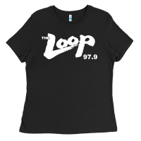 Black The Loop 97.9 Illinois Radio Ladies Tee - ArtMosaic