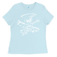 Baby Blue slash Ladies Tee - ArtMosaic
