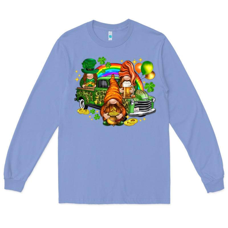 St. Patrick's Day Gnomies With Leopard Tumbler Long Sleeve Tee by HowdyJamesFarm | Teevron