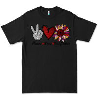 Black peace love sunflower Premium Tee - Bettercallsaul