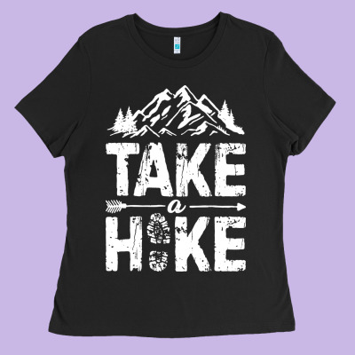Take Hike Ladies Tee Designed By Artmosaic