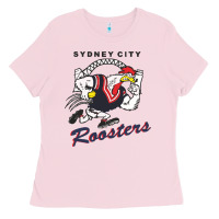 Bubblegum Pink roosters-sydney city Classic Ladies Tee - ArtMosaic
