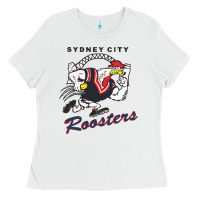 White roosters-sydney city Classic Ladies Tee - ArtMosaic