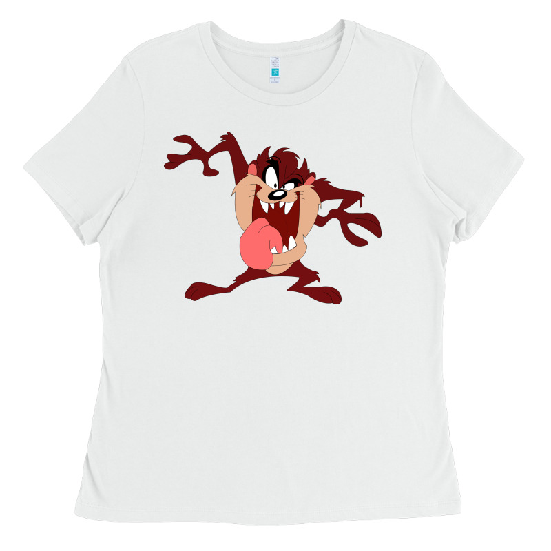 Tasmanian Devil Cartoon Character Ladies Tee by ArtMosaic | Teevron