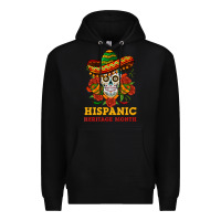Black sombrero skull heritage Premium Hoodie - BundleAndBundleShop