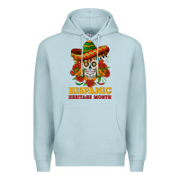 Blue Mist sombrero skull heritage Premium Hoodie - BundleAndBundleShop