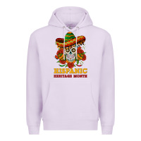 Lilac sombrero skull heritage Premium Hoodie - BundleAndBundleShop