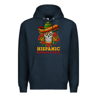 Navy sombrero skull heritage Premium Hoodie - BundleAndBundleShop