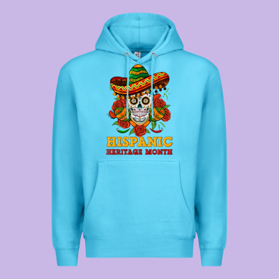 Sombrero Skull Heritage Premium Hoodie Designed By Bundleandbundleshop