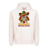 Pale Pink sombrero skull heritage Premium Hoodie - BundleAndBundleShop