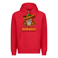 Red sombrero skull heritage Premium Hoodie - BundleAndBundleShop