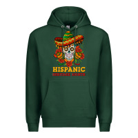 Sports Green sombrero skull heritage Premium Hoodie - BundleAndBundleShop
