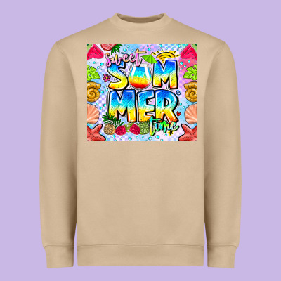 Sweet Summer Time Heavyweight Sweatshirt Designed By Cowhidedigitalart