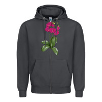 Smoke Moth Orchid Zipper Hoodie - LillyAllenDesigns