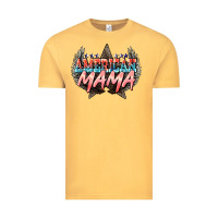 Vintage Mustard American mama Mother's Day Vintage Tee - HowdyJamesFarm
