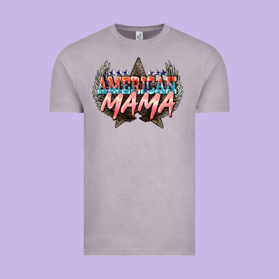 American Mama Mother's Day Vintage Tee Designed By Howdyjamesfarm