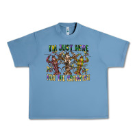 Pebble Blue im just here for the crawfish Urban Heavy Tee - CowGirlArtShop