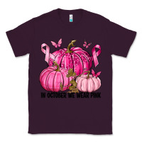 Plum In October We Wear Pink with Pumpkin Classic Tee - texasbilliewilder