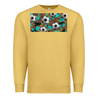 Antique Gold western leopard camouflage turquoise soccer licence plate template Premium Sweatshirt - Artiststas