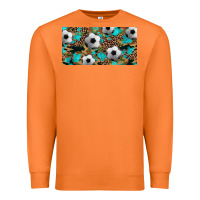 Carrot western leopard camouflage turquoise soccer licence plate template Premium Sweatshirt - Artiststas