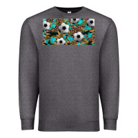 Charcoal Heather western leopard camouflage turquoise soccer licence plate template Premium Sweatshirt - Artiststas