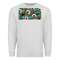 Dove Grey western leopard camouflage turquoise soccer licence plate template Premium Sweatshirt - Artiststas