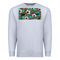 Heather Grey western leopard camouflage turquoise soccer licence plate template Premium Sweatshirt - Artiststas
